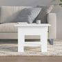Voir la diapositive 3 : VIDAXL Table basse blanc 55x55x42 cm bois d'ingenierie