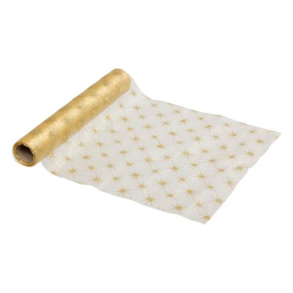 ATMOSPHERA Chemin de Table en Tissu  Étoiles  28x500cm Or