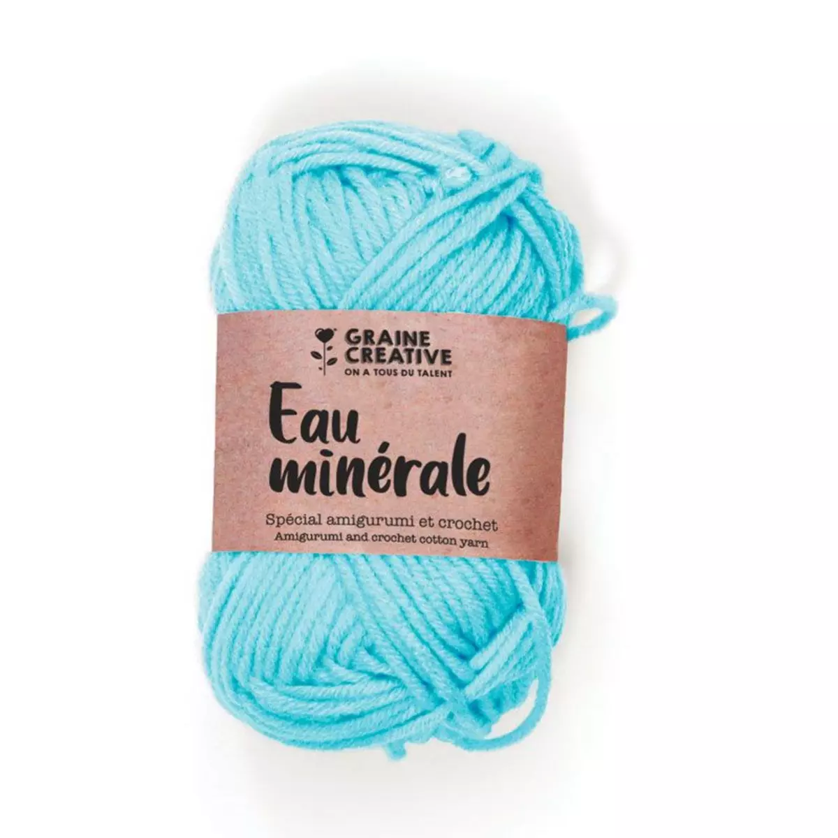 Graine créative Fil de coton spécial crochet et amigurumi 55 m - bleu clair