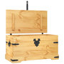 Voir la diapositive 1 : VIDAXL Coffre de rangement Pin mexicain Gamme  91x49,5x47 cm