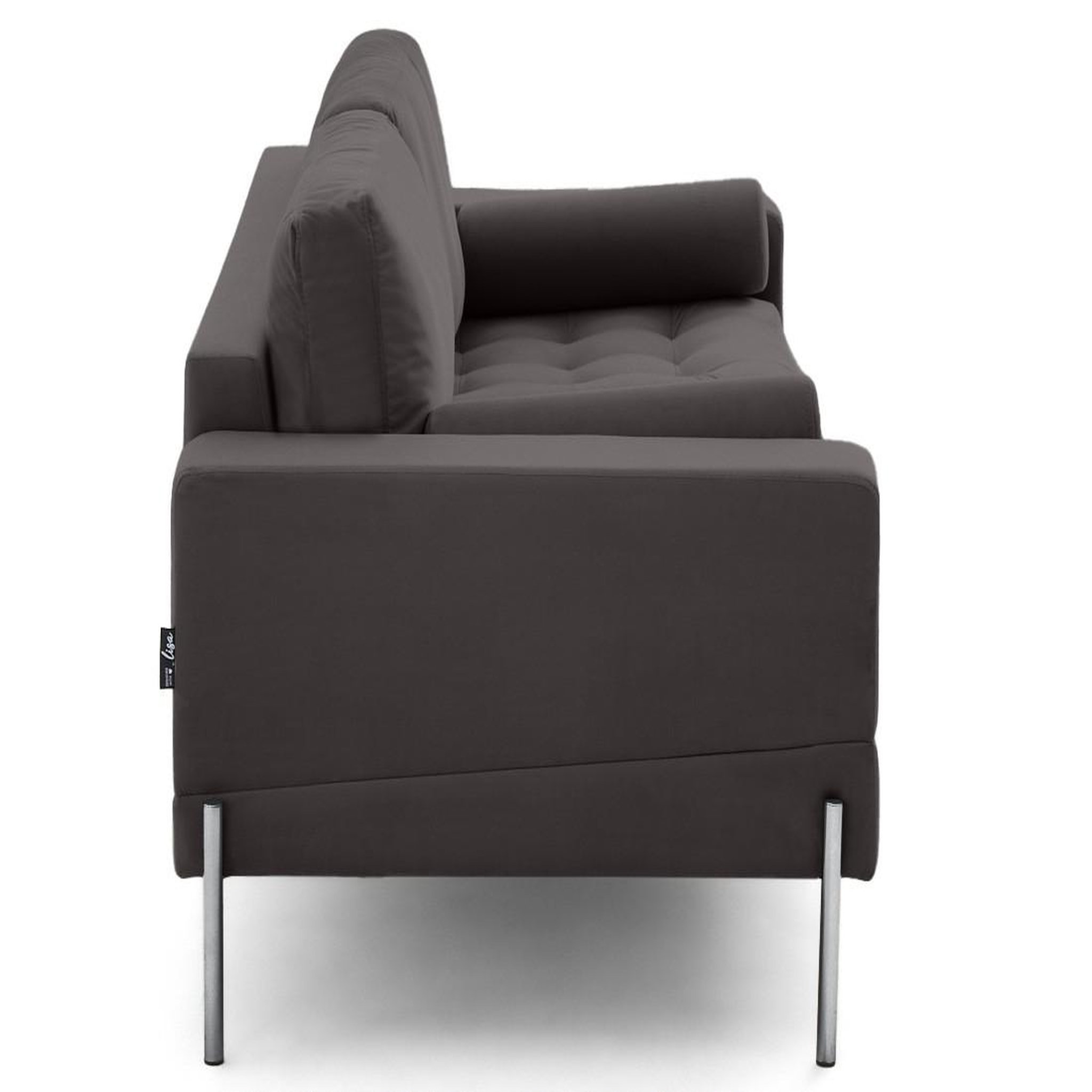 Voir la diapositive 5 : LISA DESIGN Isaure - canapé droit 3 places en velours