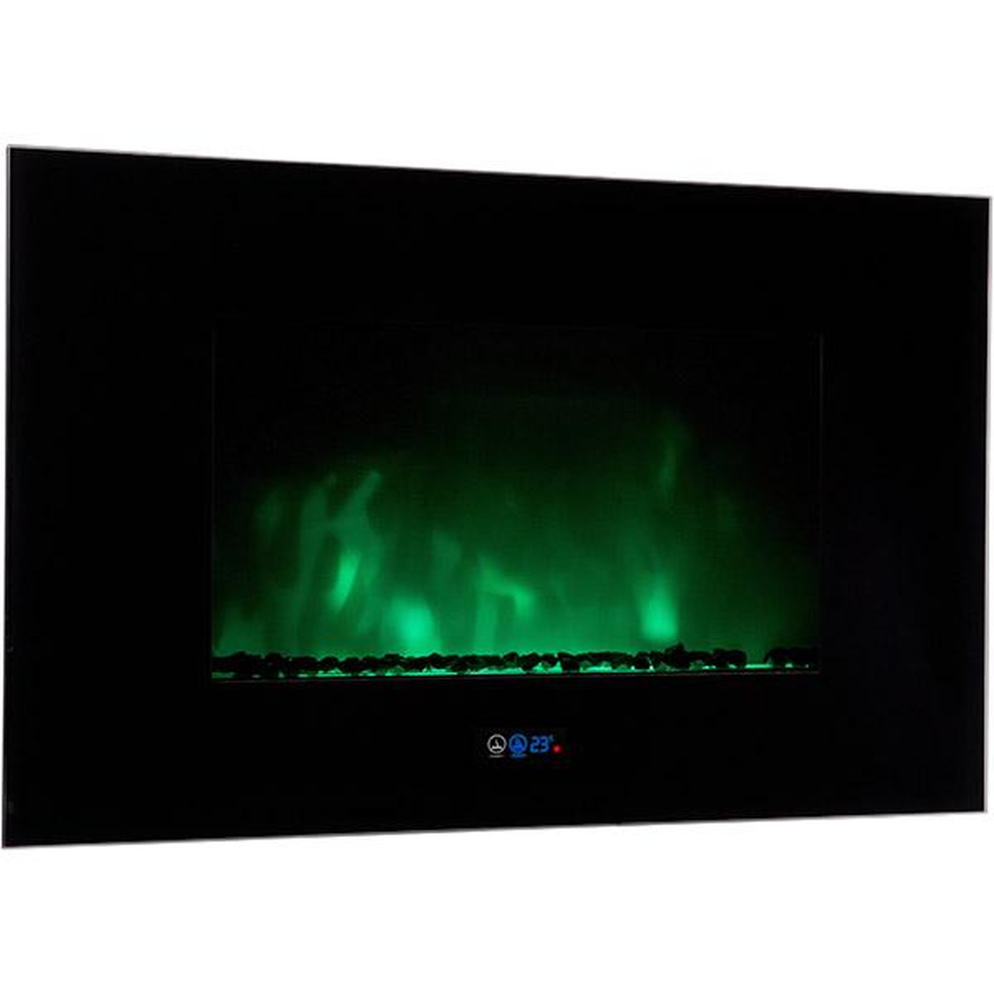 Voir la diapositive 4 : Chemin'arte Cheminée électrique 2000w avec télécommande - volcano
