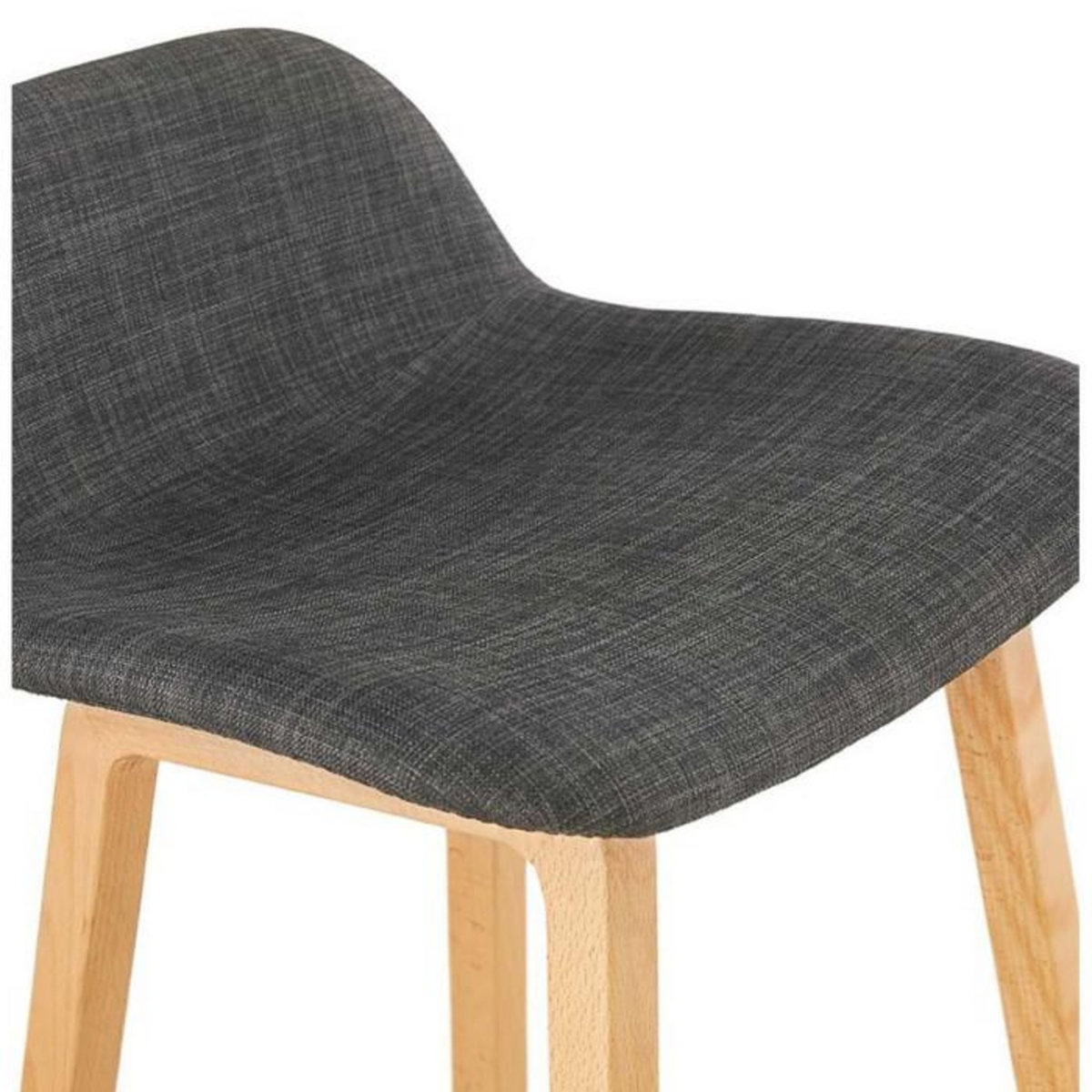Paris Prix Tabouret de Bar  Talik  86cm Gris Foncé & Naturel
