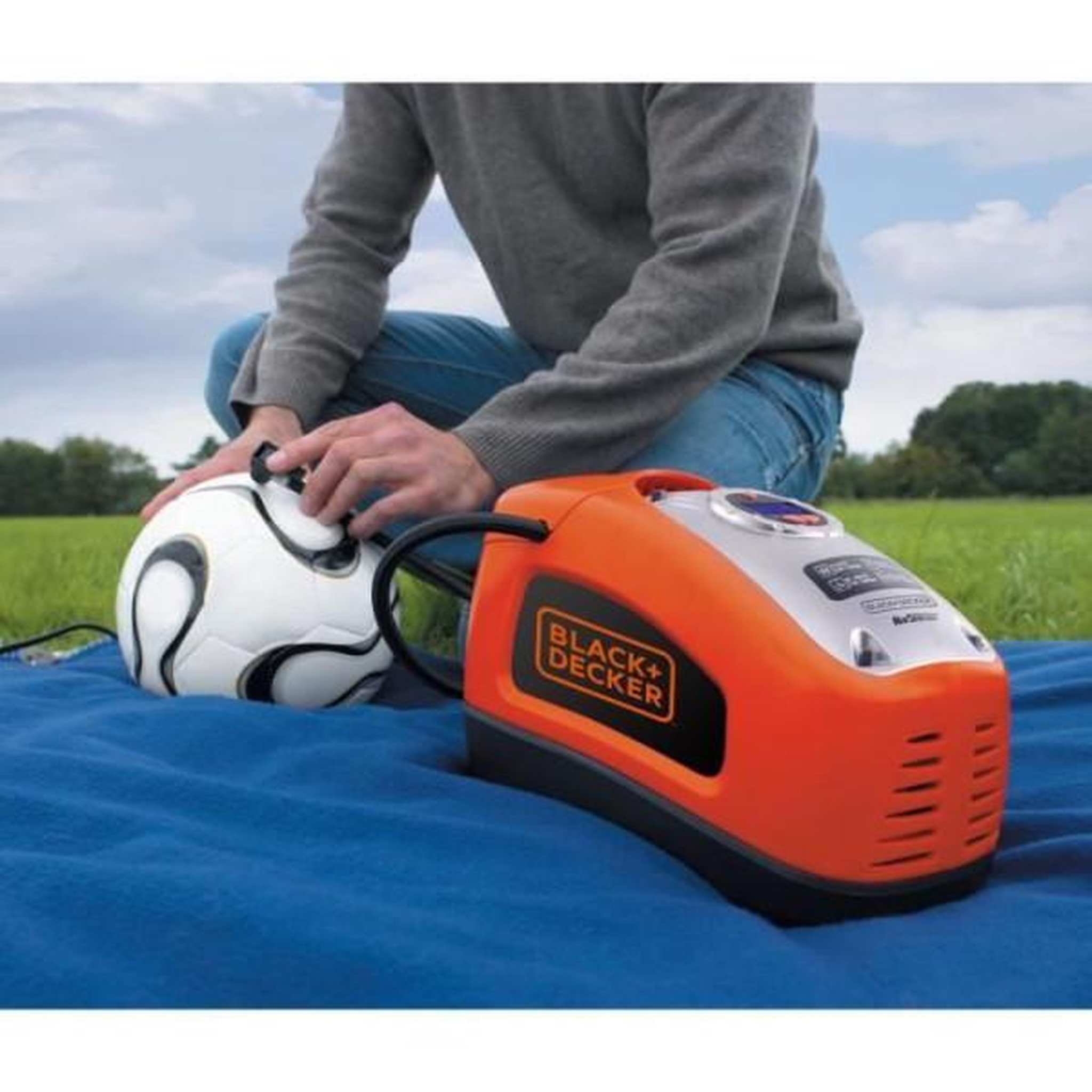 Voir la diapositive 3 : Black et Decker Gonfleur compresseur filaire - BLACK&DECKER - ASI300-QS - 11 bars/160 PSI