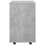 Voir la diapositive 5 : VIDAXL Armoire a roulettes Gris beton 46x36x59 cm Bois d'ingenierie
