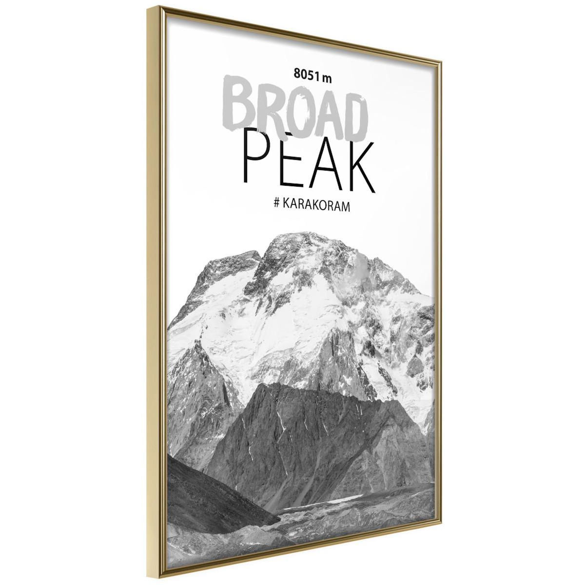 Paris Prix Affiche Murale Encadrée  Peaks of the World Broad Peak