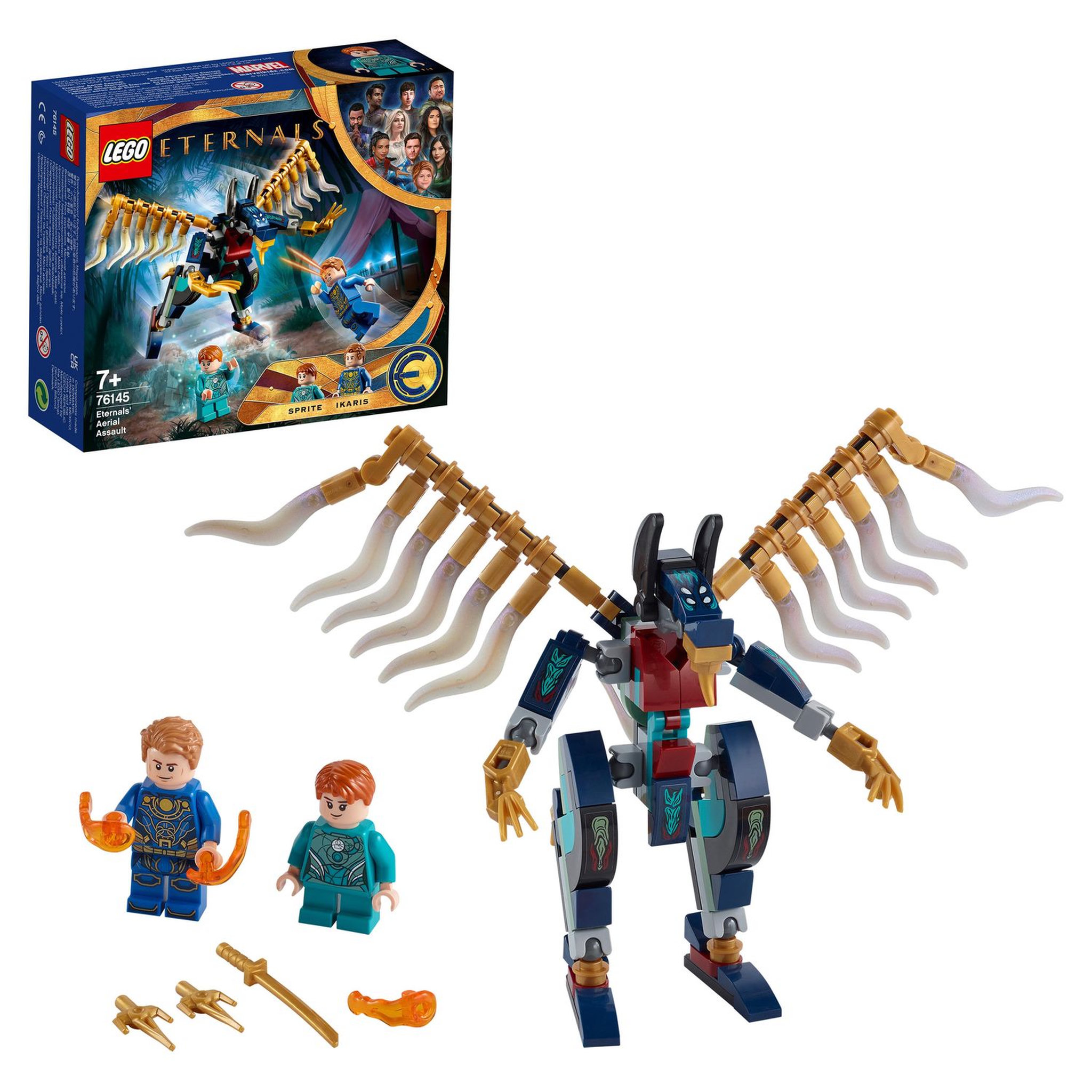 Voir la diapositive 2 : LEGO Super Heroes 76145 L&rsquo;attaque aérienne des Éternels