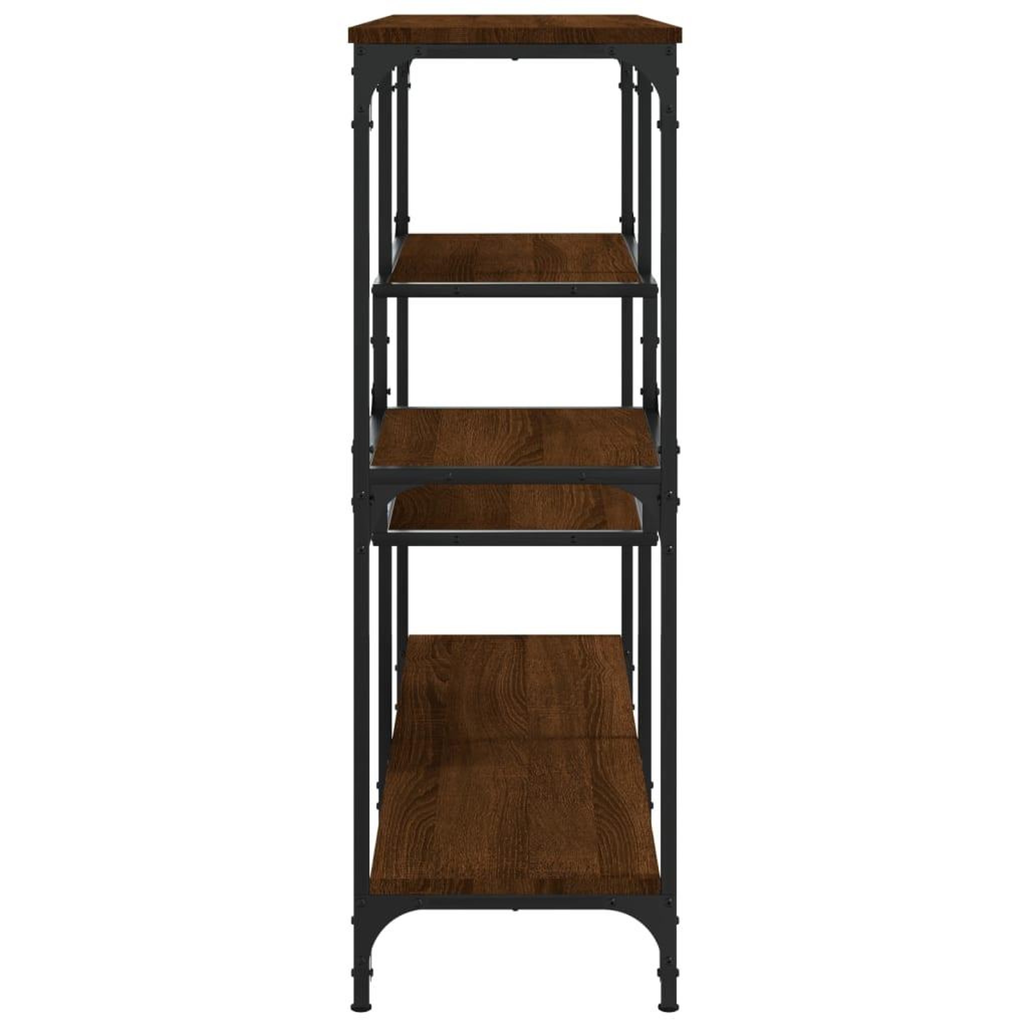 Voir la diapositive 5 : VIDAXL Table console chene marron 103x32x95 cm bois d'ingenierie