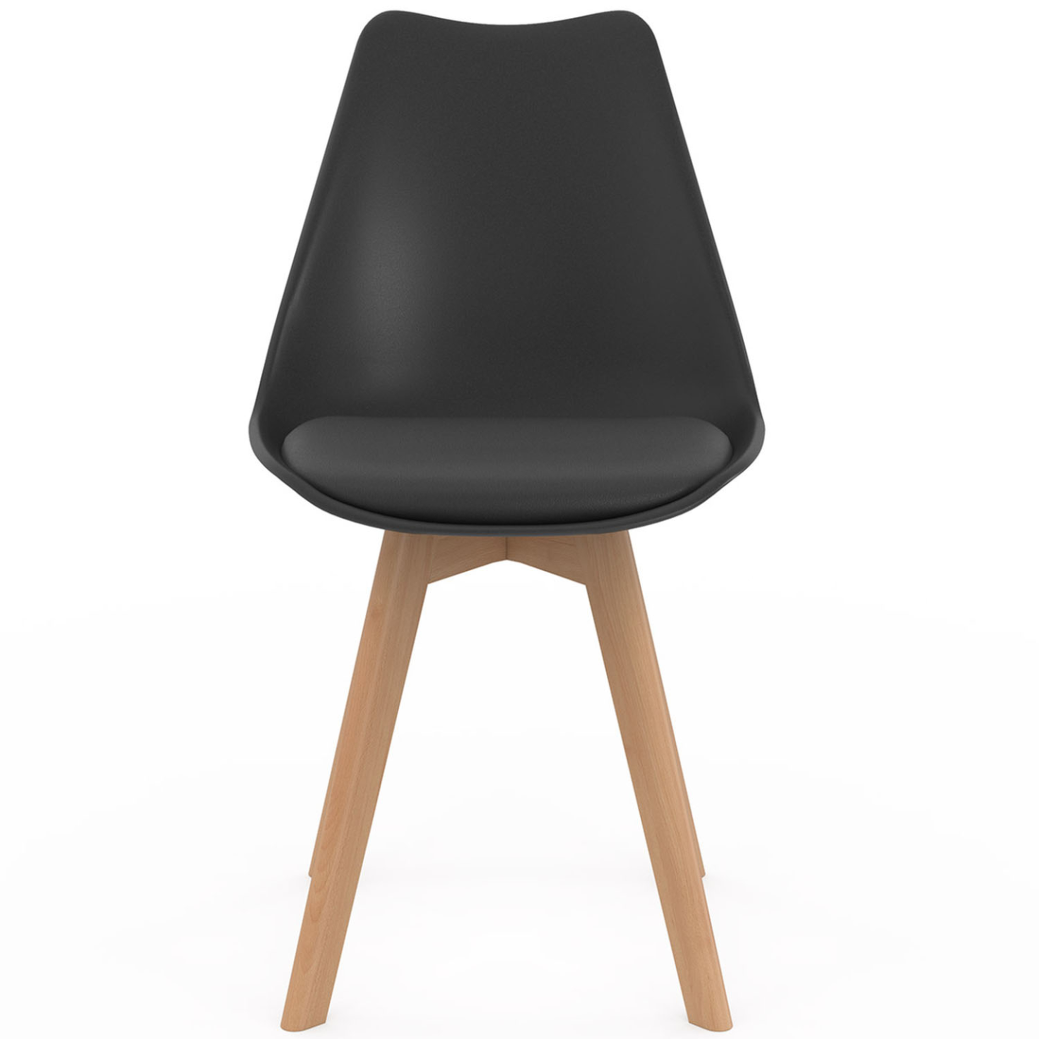 Voir la diapositive 4 : ID MARKET Lot de 6 chaises scandinaves sara gris foncé, gris clair, blanc, noir et patchworks noirs, gris et blancs