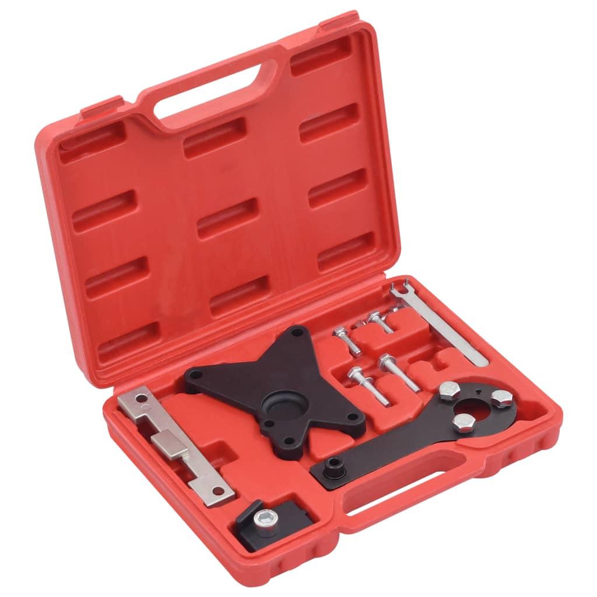 Voir la diapositive 1 : VIDAXL Kit d'outils de reglage de moteur 9 pcs