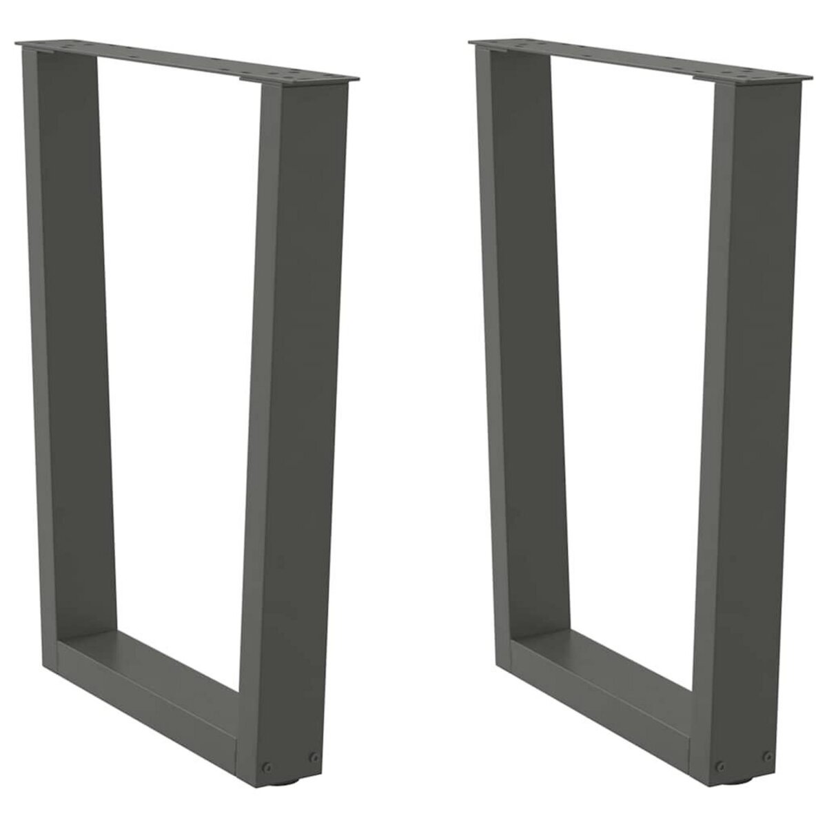 VIDAXL Pieds de table a manger forme de V 2 pcs 60x(72-73,3) cm acier