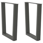 VIDAXL Pieds de table a manger forme de V 2 pcs 60x(72-73,3) cm acier