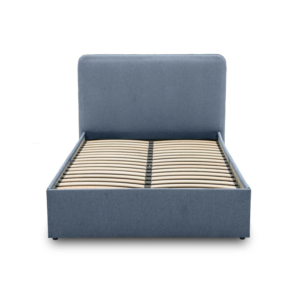 BEST MOBILIER Goyave - lit coffre - 160x200 - en tissu - sommier inclus