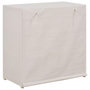 Voir la diapositive 3 : VIDAXL Armoire a chaussures avec housse Blanc 79x40x80 cm  Tissu