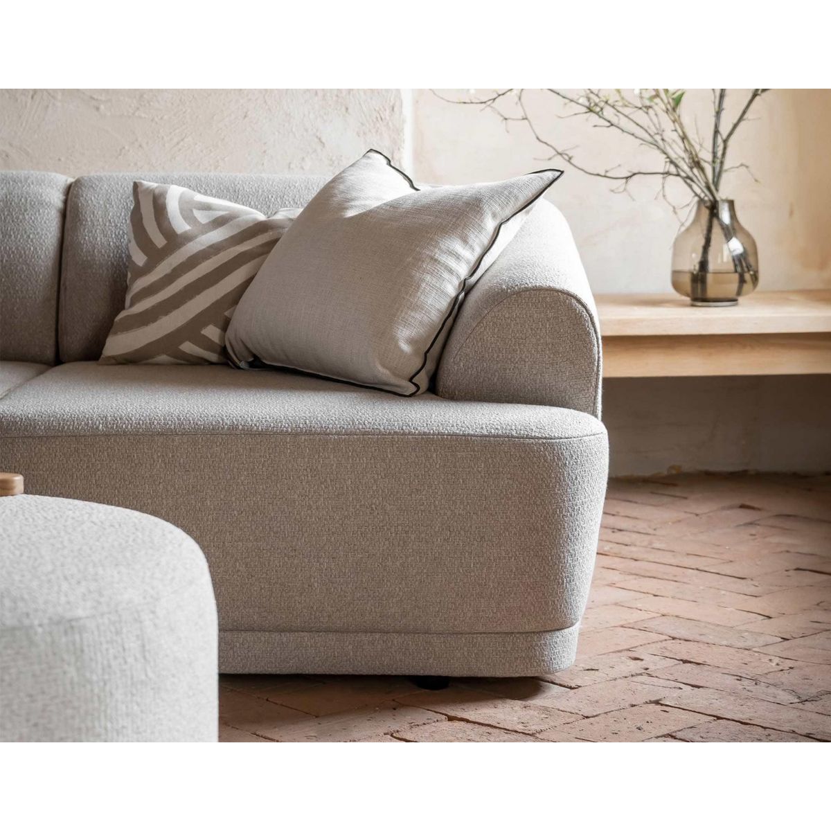 BEST MOBILIER Siena - canapé d'angle gauche - 5 places - en tissu