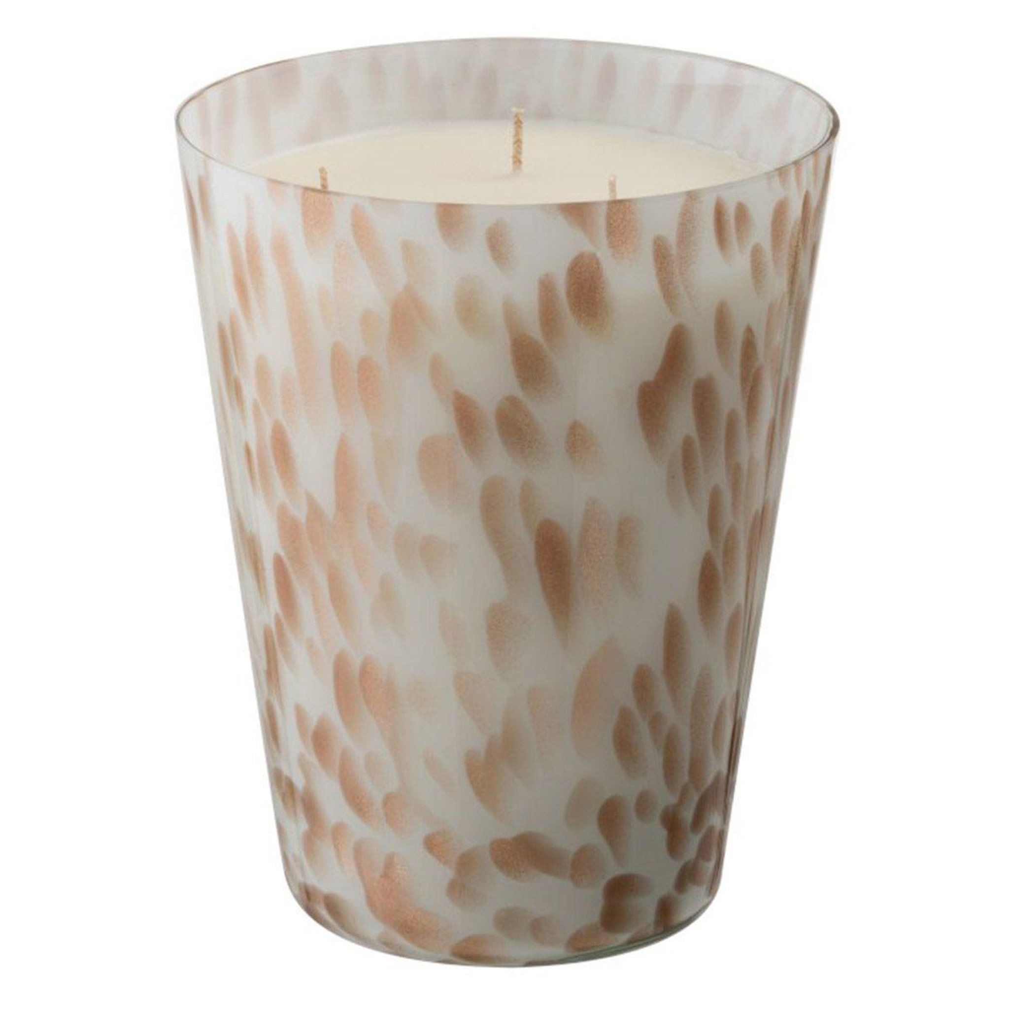 J-LINE Bougie parfumée  neon night  19cm blanc & or
