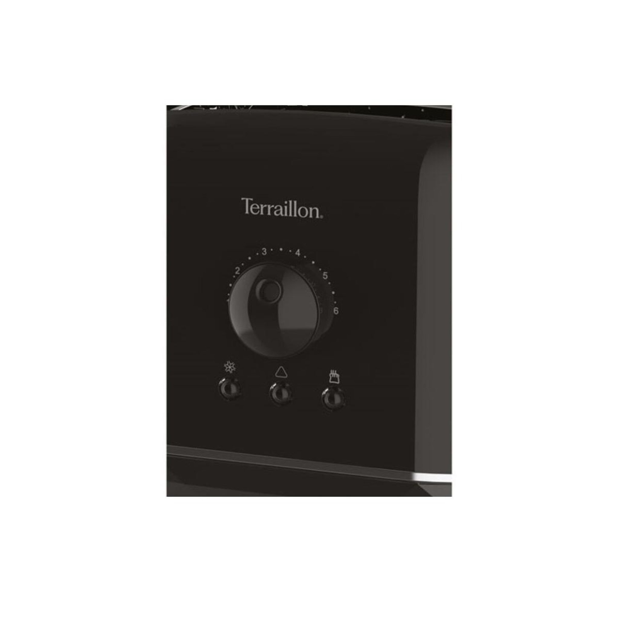 Voir la diapositive 3 : Terraillon Grille-pain 2 fentes 870w noir - 15387