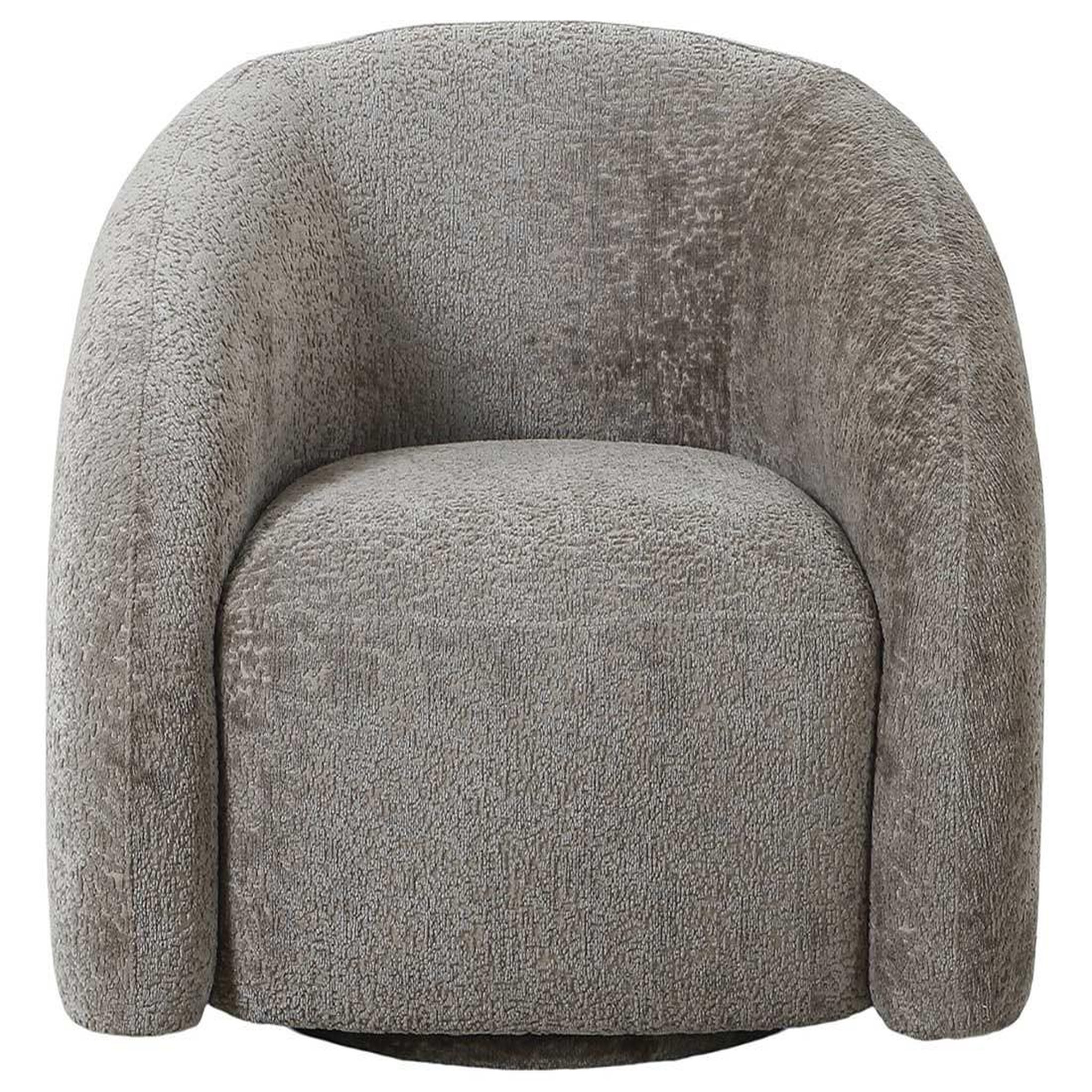 Voir la diapositive 1 : LISA DESIGN Nicolo - fauteuil pivotant - en tissu texturé