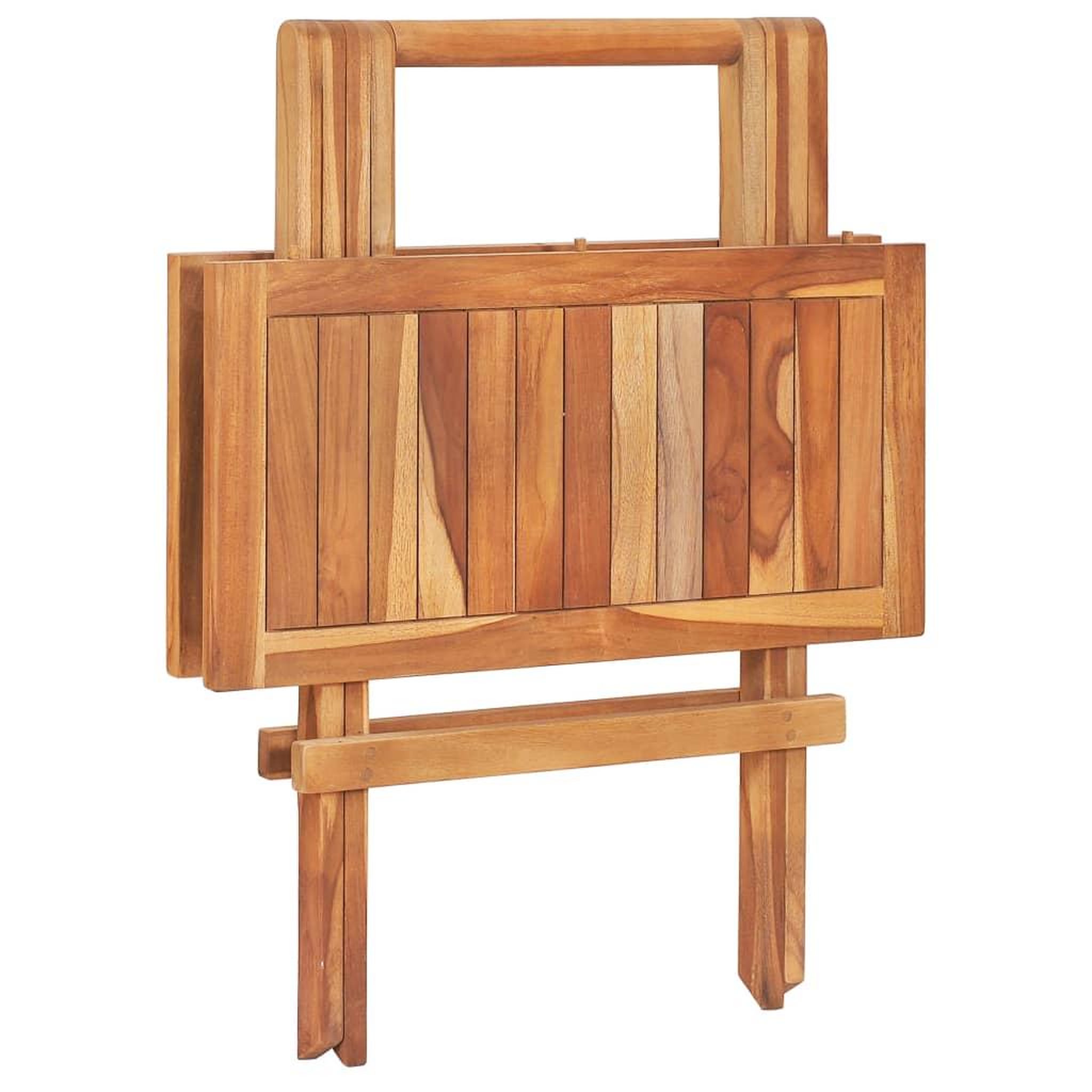 Voir la diapositive 4 : VIDAXL Table de bistro pliable 60x60x65 cm bois de teck solide