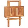 Voir la diapositive 4 : VIDAXL Table de bistro pliable 60x60x65 cm Bois de teck solide