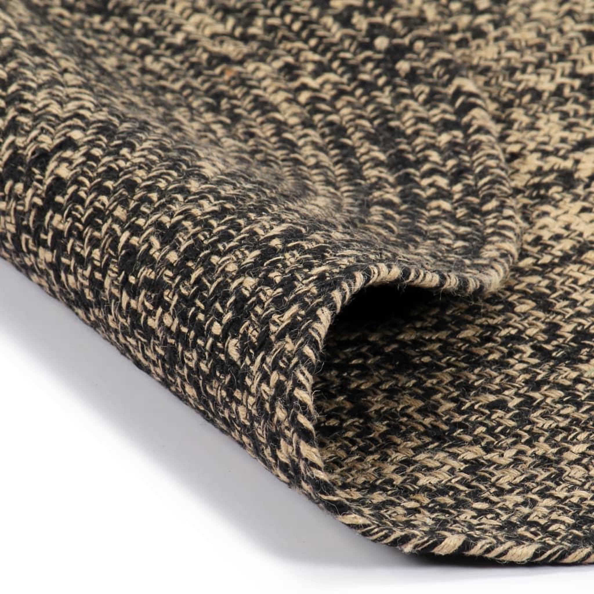 Voir la diapositive 2 : VIDAXL Tapis fait a la main Jute Noir et marron 180 cm