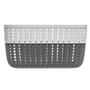 Voir la diapositive 2 : FIVE Panier de Rangement  Bicolore  3,5L Blanc & Gris