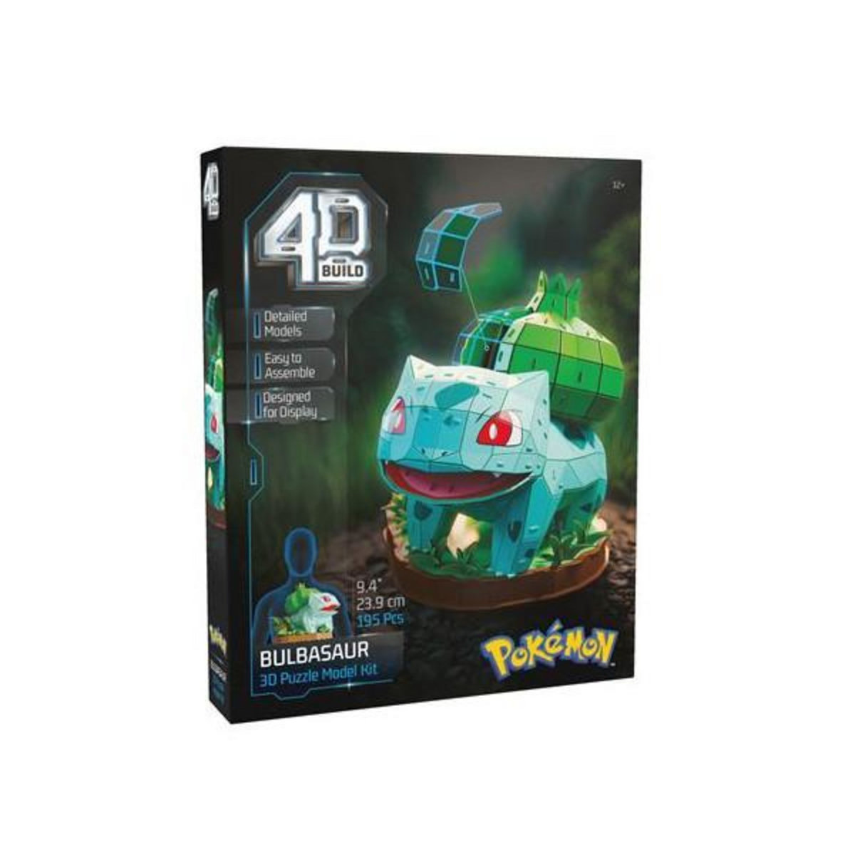 MARKET24 Puzzle 3D 195 pièces 4D Build Bulbizarre Pokémon