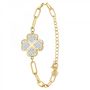 Voir la diapositive 1 : SC BOHEME Bracelet trèfle par SC Bohème orné de Cristaux scintillants