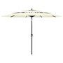 Voir la diapositive 1 : VIDAXL Parasol de jardin a 3 niveaux avec mat en aluminium sable 3 m