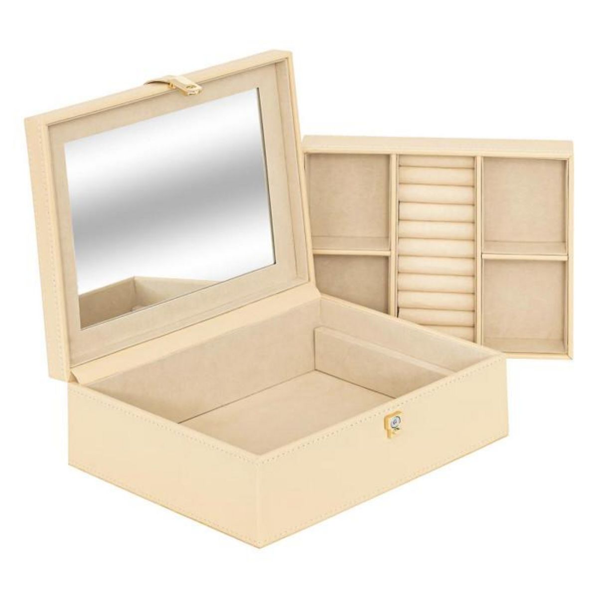 Paris Prix Boîte à Bijoux  Hanifa  23cm Beige