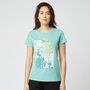 Voir la diapositive 1 : IN EXTENSO T-shirt manches courtes vert imprimé tropical femme