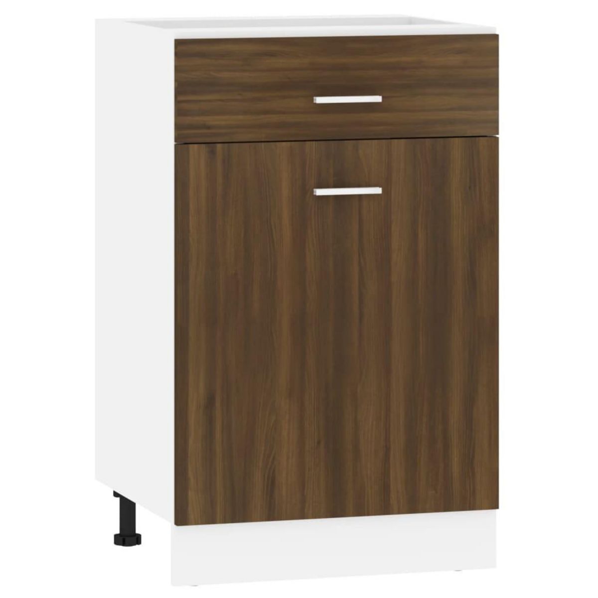 VIDAXL Armoire de plancher a tiroir Chene marron 50x46x81,5 cm