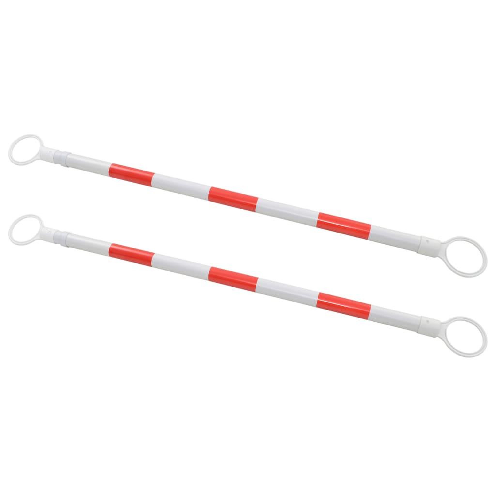 VIDAXL Barre retractable pour cones 2 pcs Plastique 116-197 cm