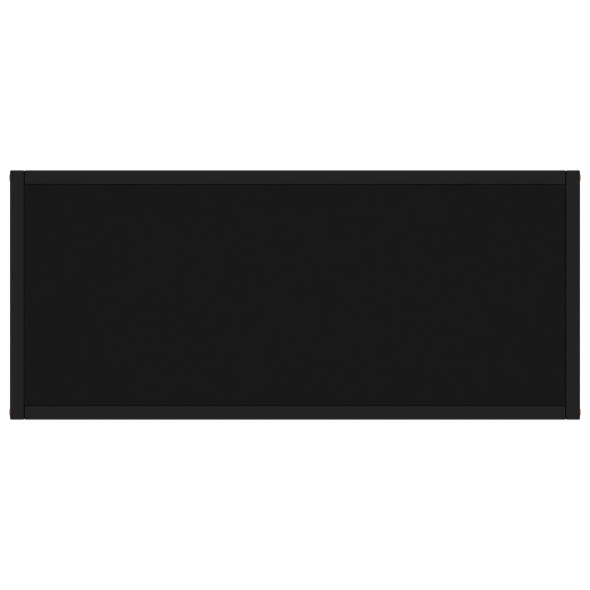 Voir la diapositive 4 : VIDAXL Table console Noir 80x35x75 cm Verre trempe