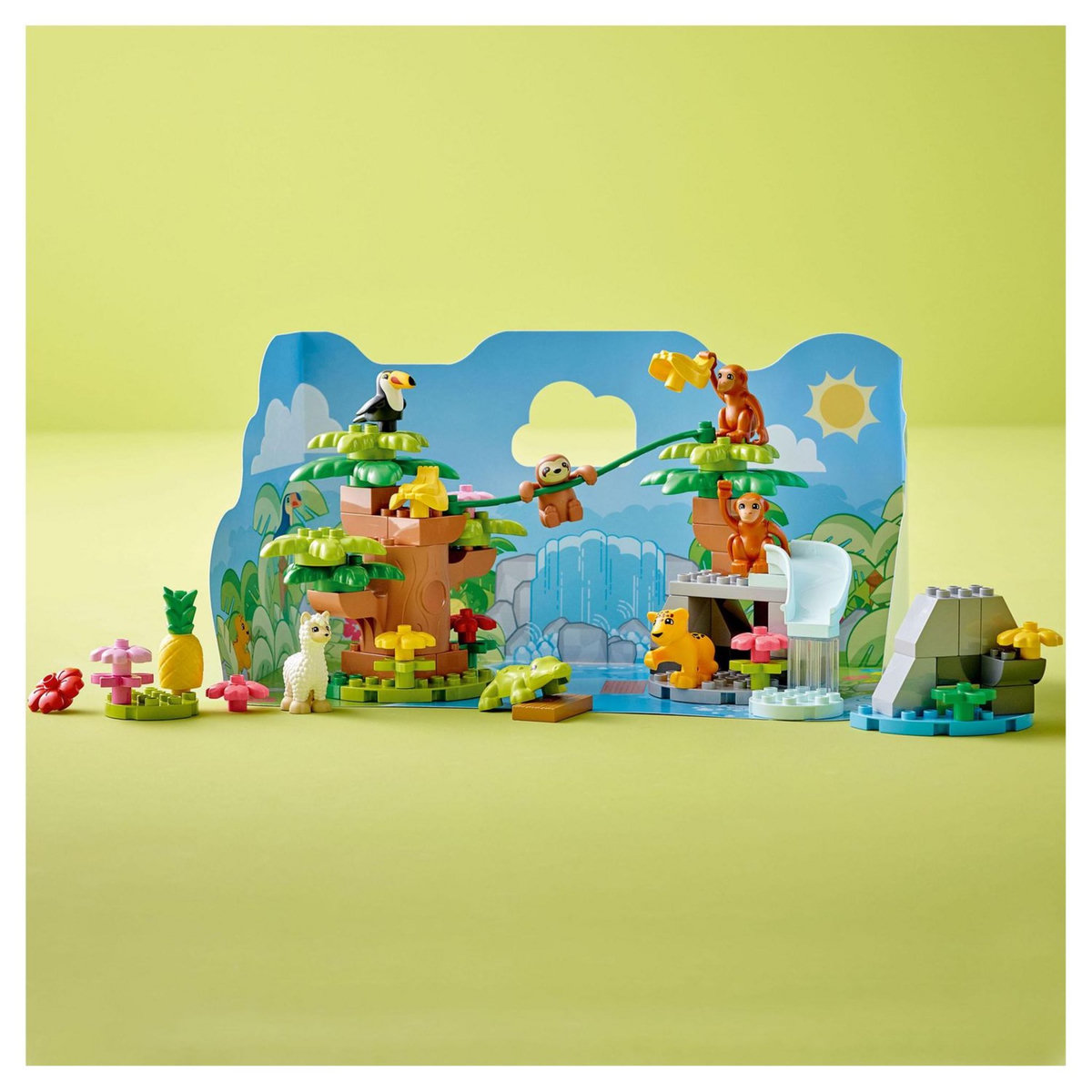 LEGO Duplo 10973 Les animaux sauvages d'Amérique du Sud, Jouet Enfant 2 Ans, avec Crocodile