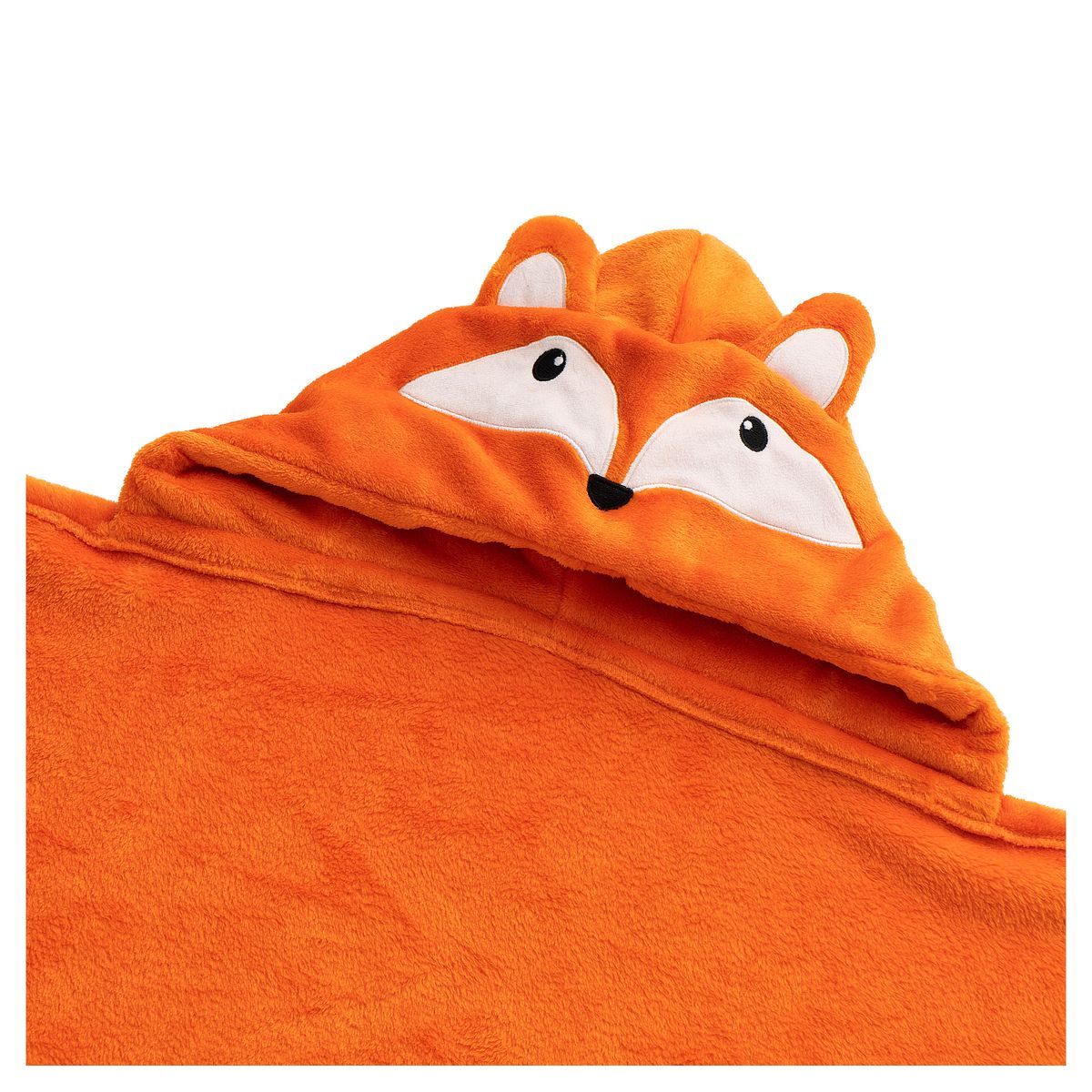 ACTUEL Plaid uni enfant forme cape RENARD