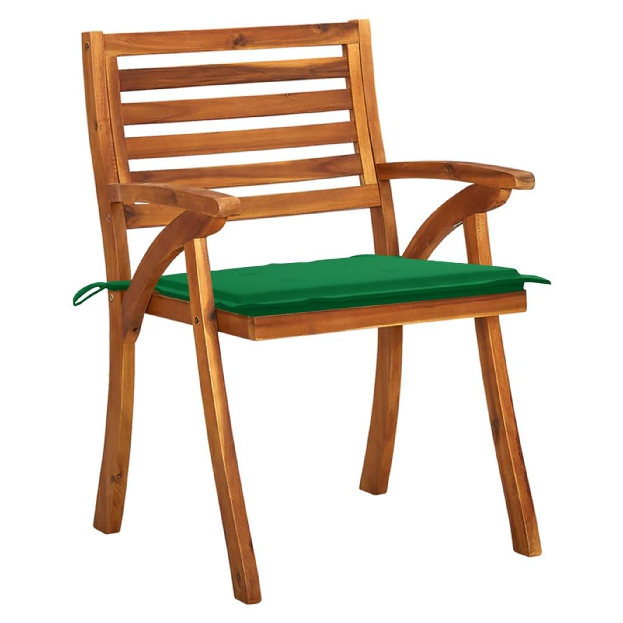 Voir la diapositive 4 : VIDAXL Chaises de jardin avec coussins lot de 4 Bois de teck solide
