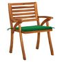 Voir la diapositive 4 : VIDAXL Chaises de jardin avec coussins lot de 4 Bois de teck solide
