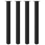 Voir la diapositive 2 : VIDAXL Pieds de table basse noir 4 pcs 110-112 cm acier