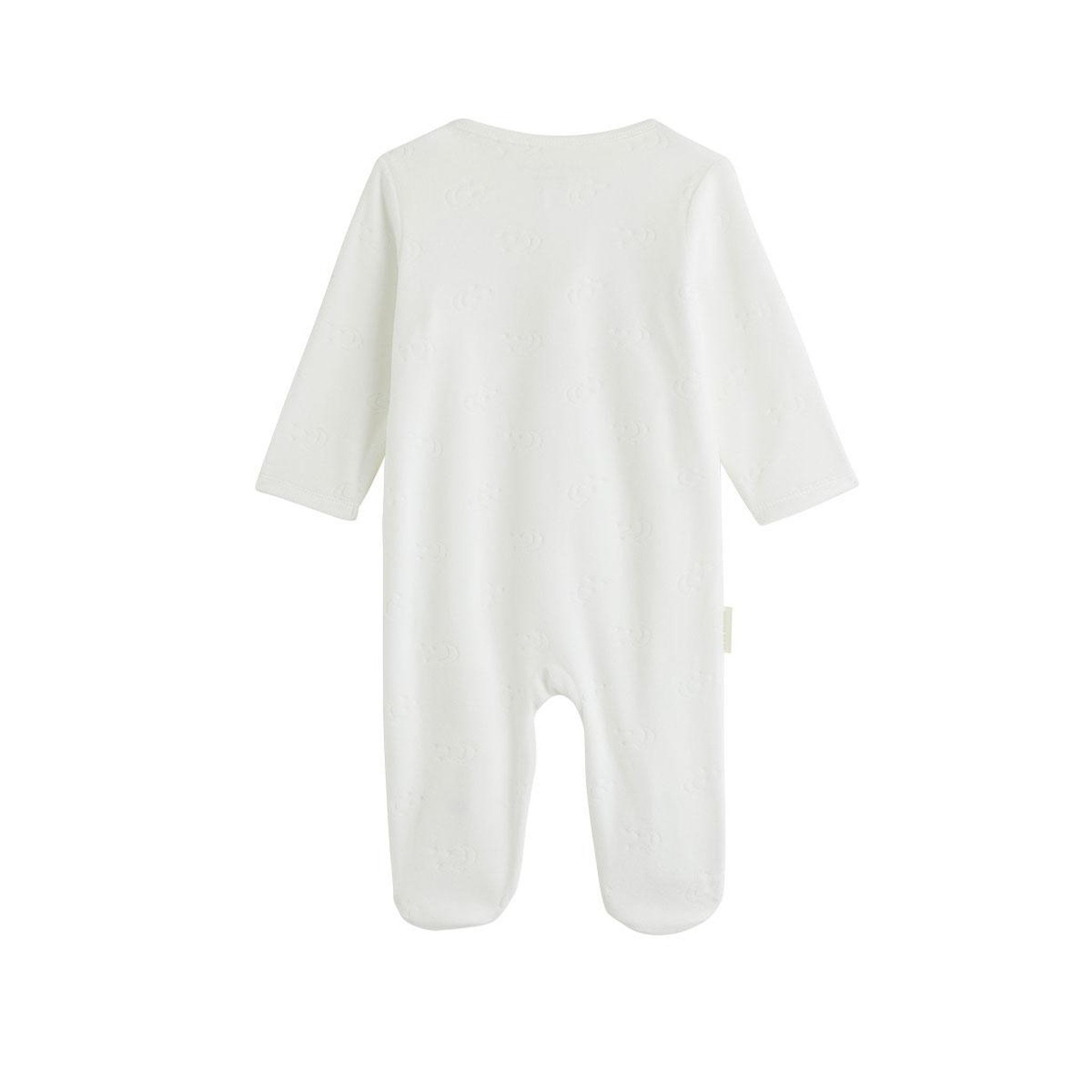 Voir la diapositive 2 : Petit Béguin Pyjama bébé en velours ouverture pont eliah