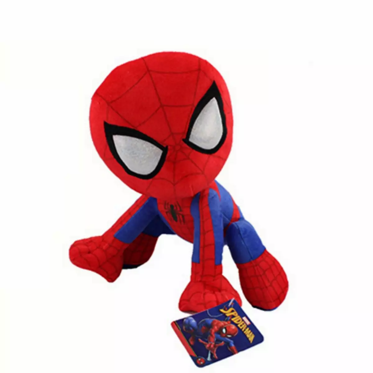 Spiderman Grande peluche Spiderman 33 cm accroupie