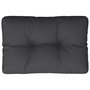 Voir la diapositive 2 : VIDAXL Coussin de palette noir 50x40x12 cm tissu