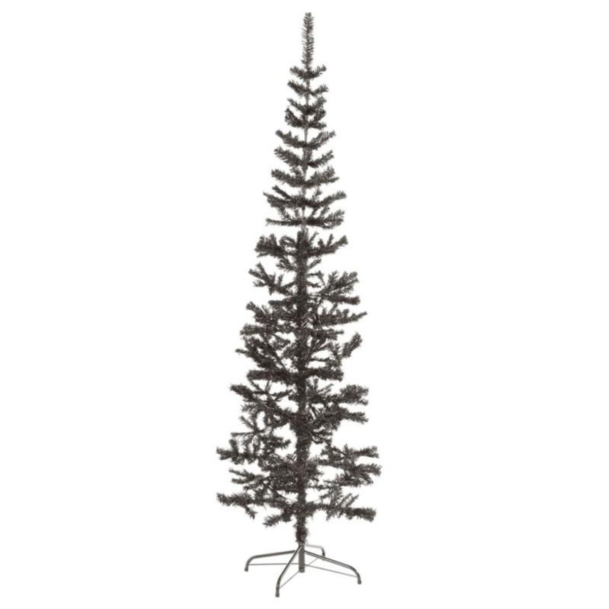 VIDAXL Sapin de Noël étroit Noir 240 cm