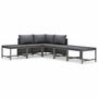 Voir la diapositive 2 : VIDAXL Salon de jardin 6 pcs avec coussins Resine tressee Gris