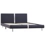 VIDAXL Cadre de lit Noir Similicuir 160 x 200 cm