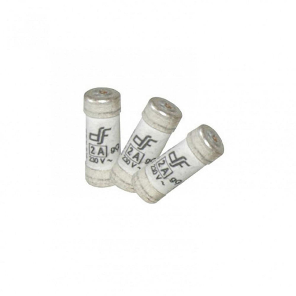 CENTRALE BRICO Lot de 3 fusibles céramique 2 A, 8.5 x 23 mm
