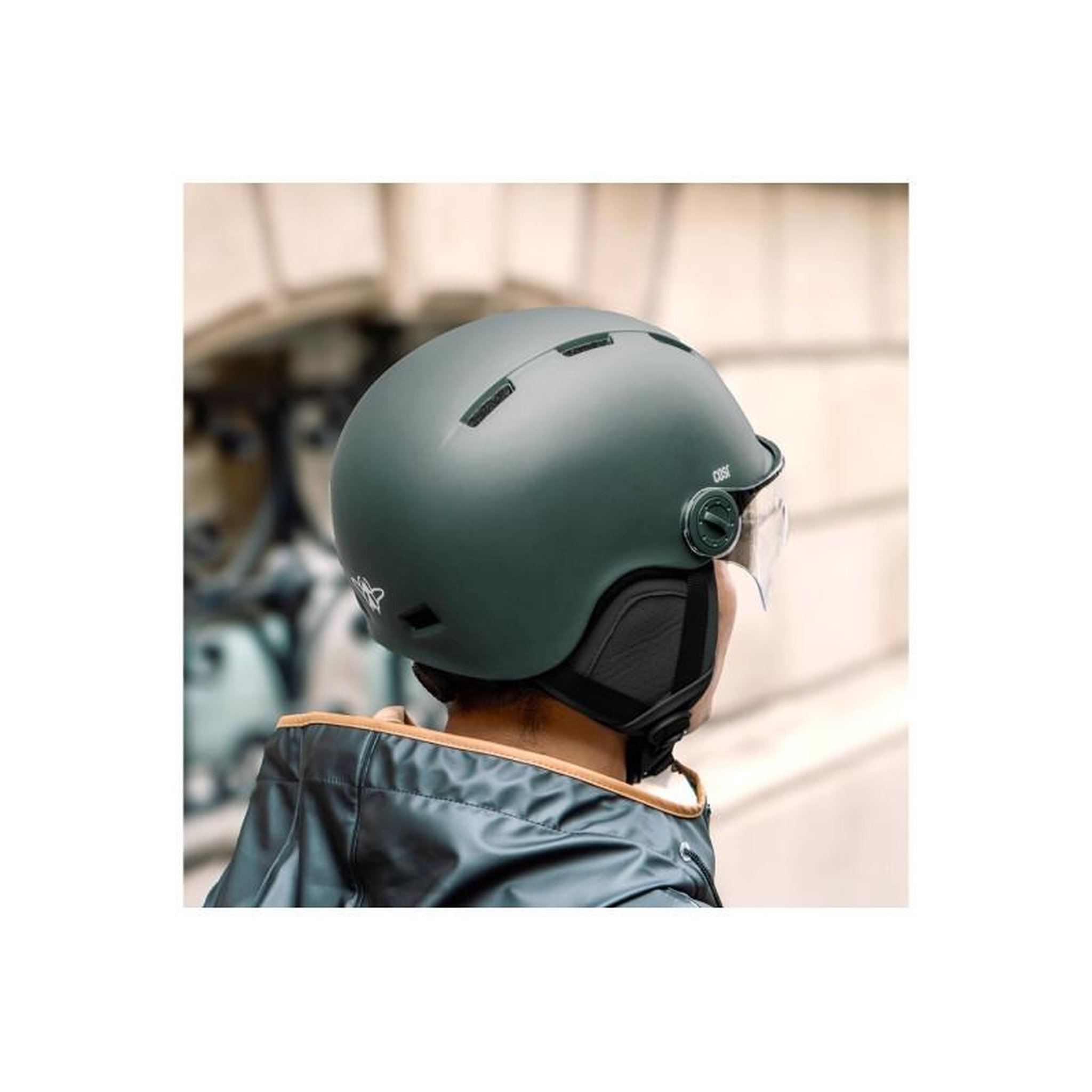 Voir la diapositive 3 : CASR Accessoire trottinette électrique Casr CASQUE DE PROTECTION STYLE CASR KAKI M