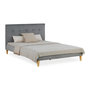 Voir la diapositive 1 : HomeStyle4U Lit 2 Places 140x200 cm avec Matelas gris