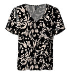 Vero Moda T shirt Noir/ à Motifs Femme Vero Moda Easy V neck. Coloris disponibles : Beige