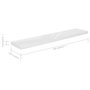 Voir la diapositive 6 : VIDAXL Etagere murale flottante 2pcs Blanc brillant 120x23,5x3,8cm MDF